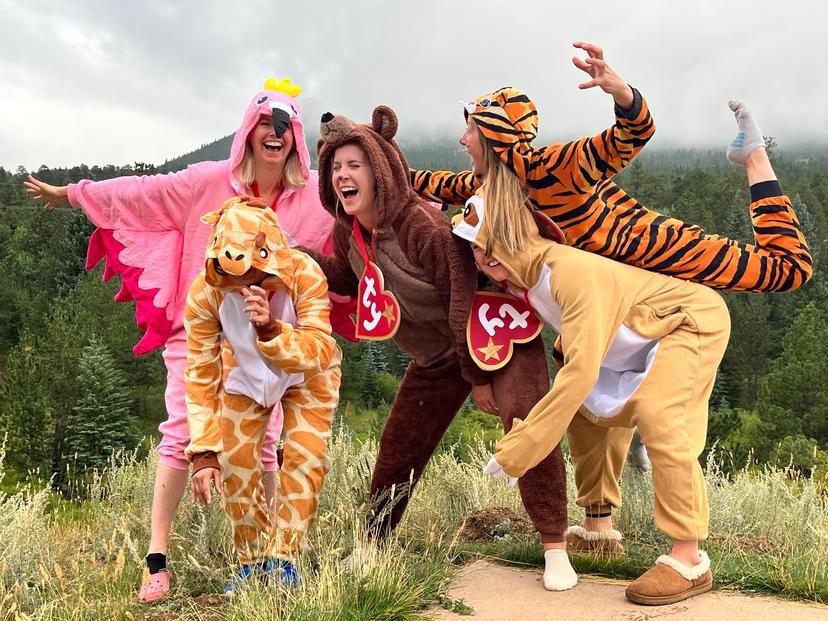OB/GYN Residents dressed as Beanie Babies