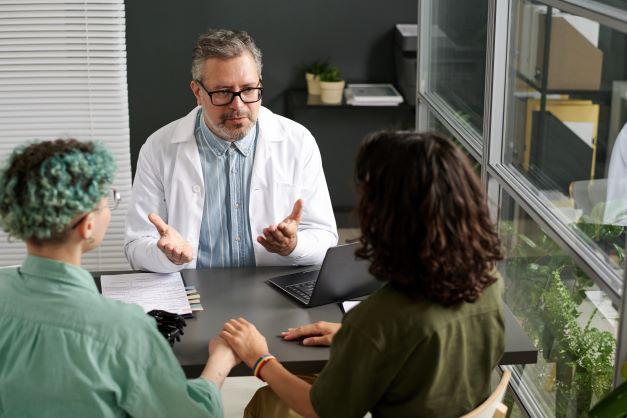Couple seeing a doctor