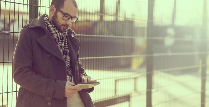 Man on mobile phone