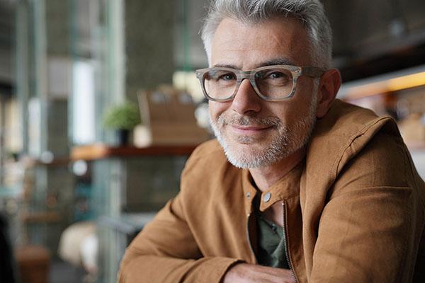 man in coffee shop