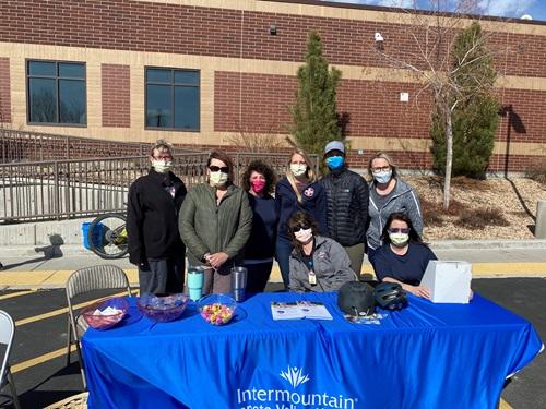 A volunteer team at Sanpete Valley Hospital