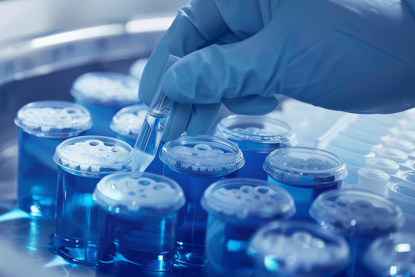 test tube storage in a biorepository