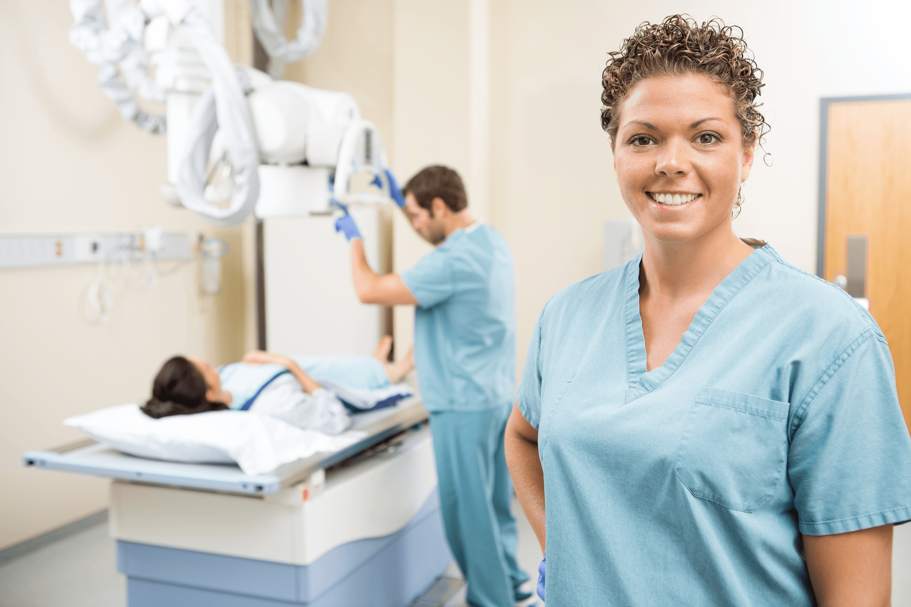 Radiologist at work