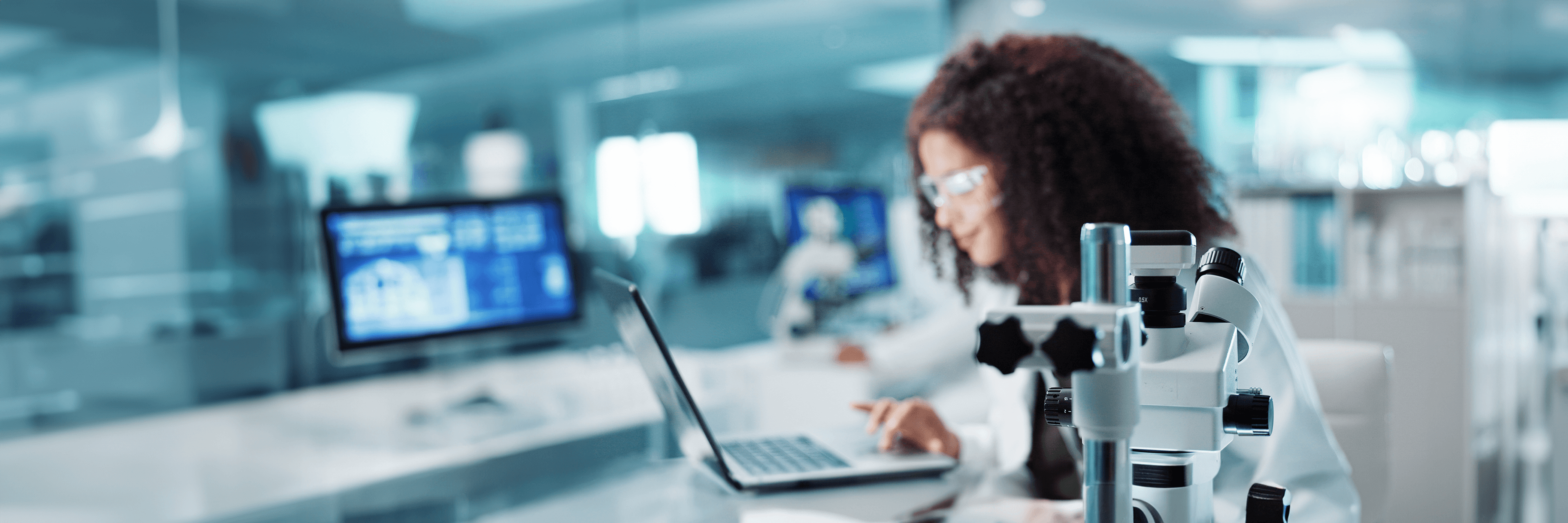 Research scientist in the lab