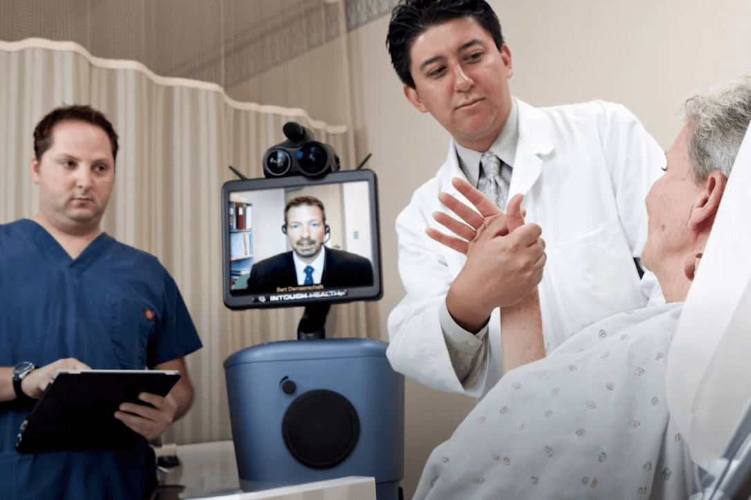Telehealth provider with patient